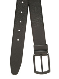 Teakwood Leathers Men Textured Leather Reversible Belt