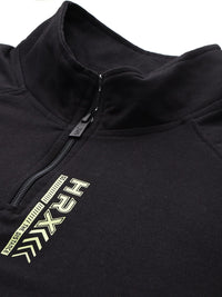 HRX by Hrithik Roshan Mock Collar Raglan Sleeve Running Sweatshirt