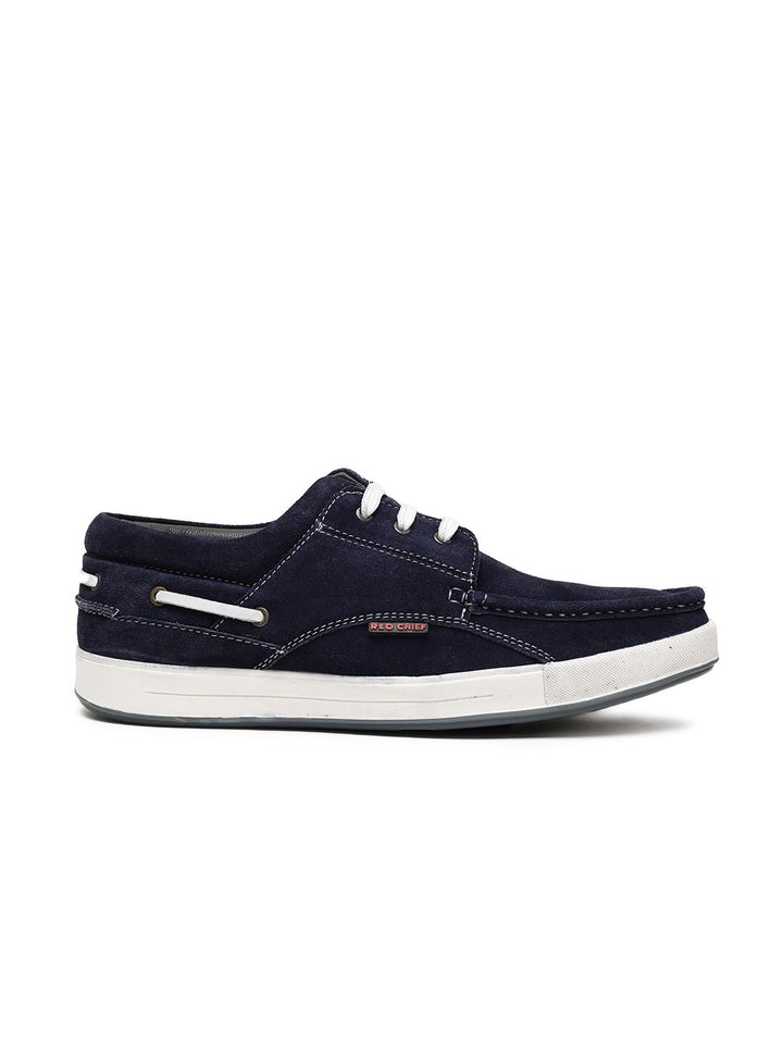 Red Chief Men Navy Blue Boat Shoes