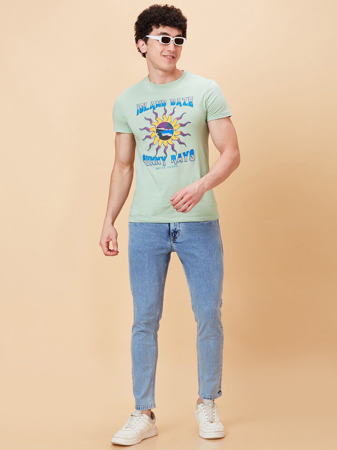Being Human Men Heavy Fade Clean Look Stretchable Jeans
