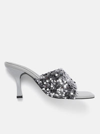 Lino Perros Sequin Embellished Slim Heels