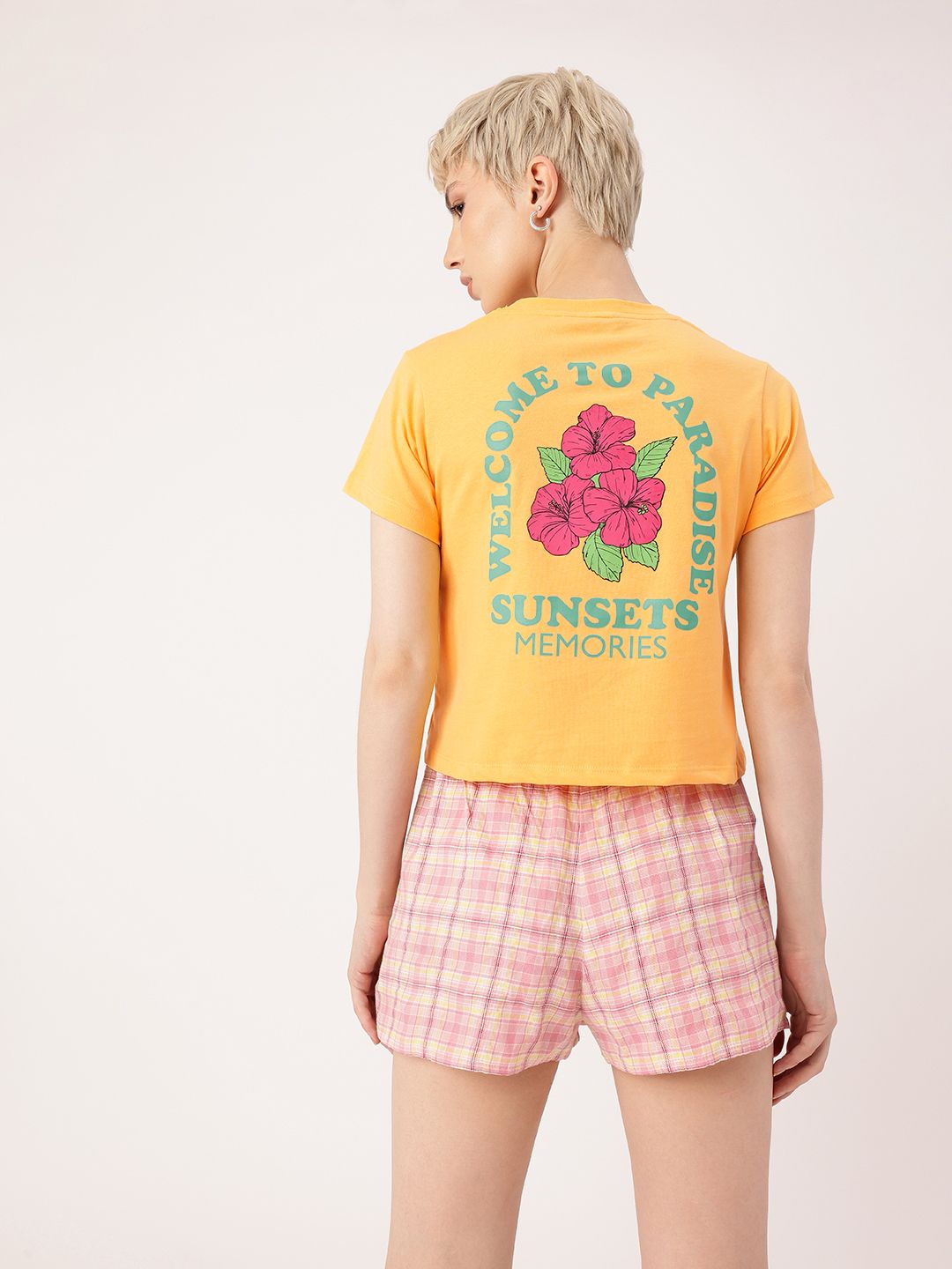 DressBerry Holiday Vibe Typography Printed T-Shirt