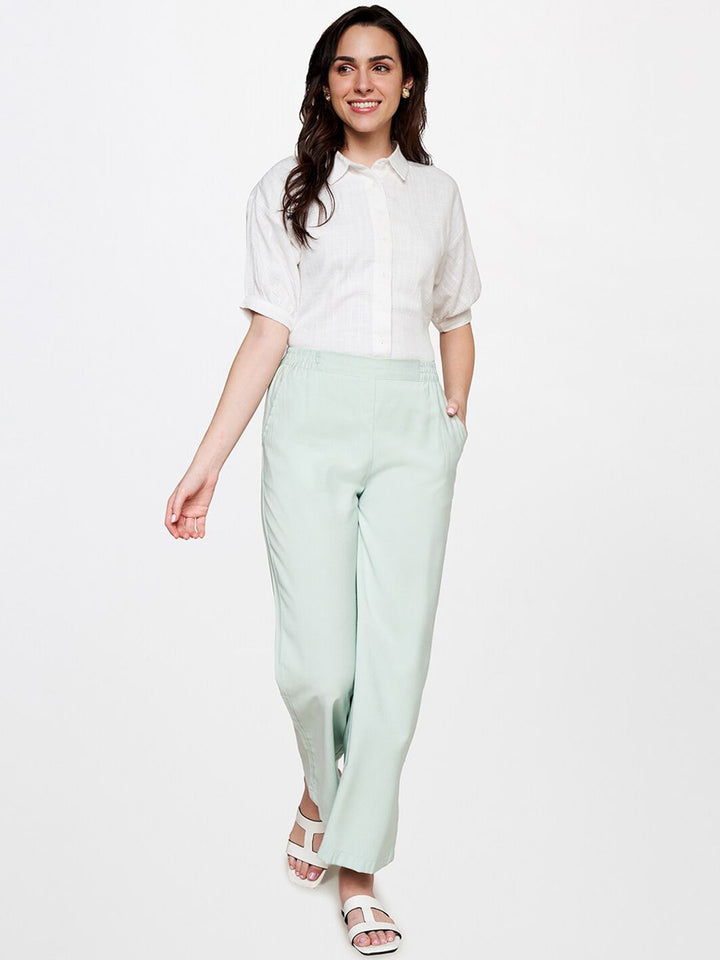AND Women Mid-Rise Trousers