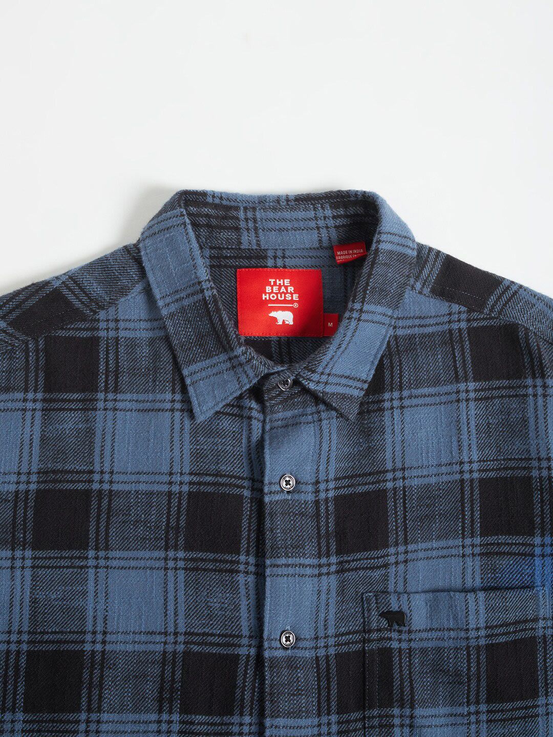 THE BEAR HOUSE Men Checked Slim Fit Comfort Cotton Casual Shirt