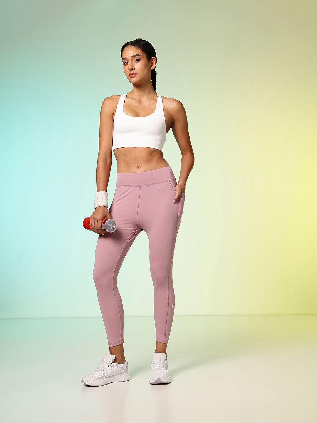 HRX by Hrithik Roshan Women Unity Story Rapid-Dry Printed Training Tights