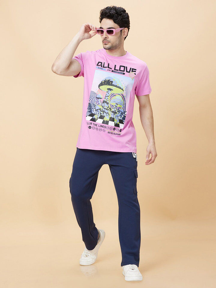 Being Human Graphic Printed Round Neck Short Sleeves T-shirt