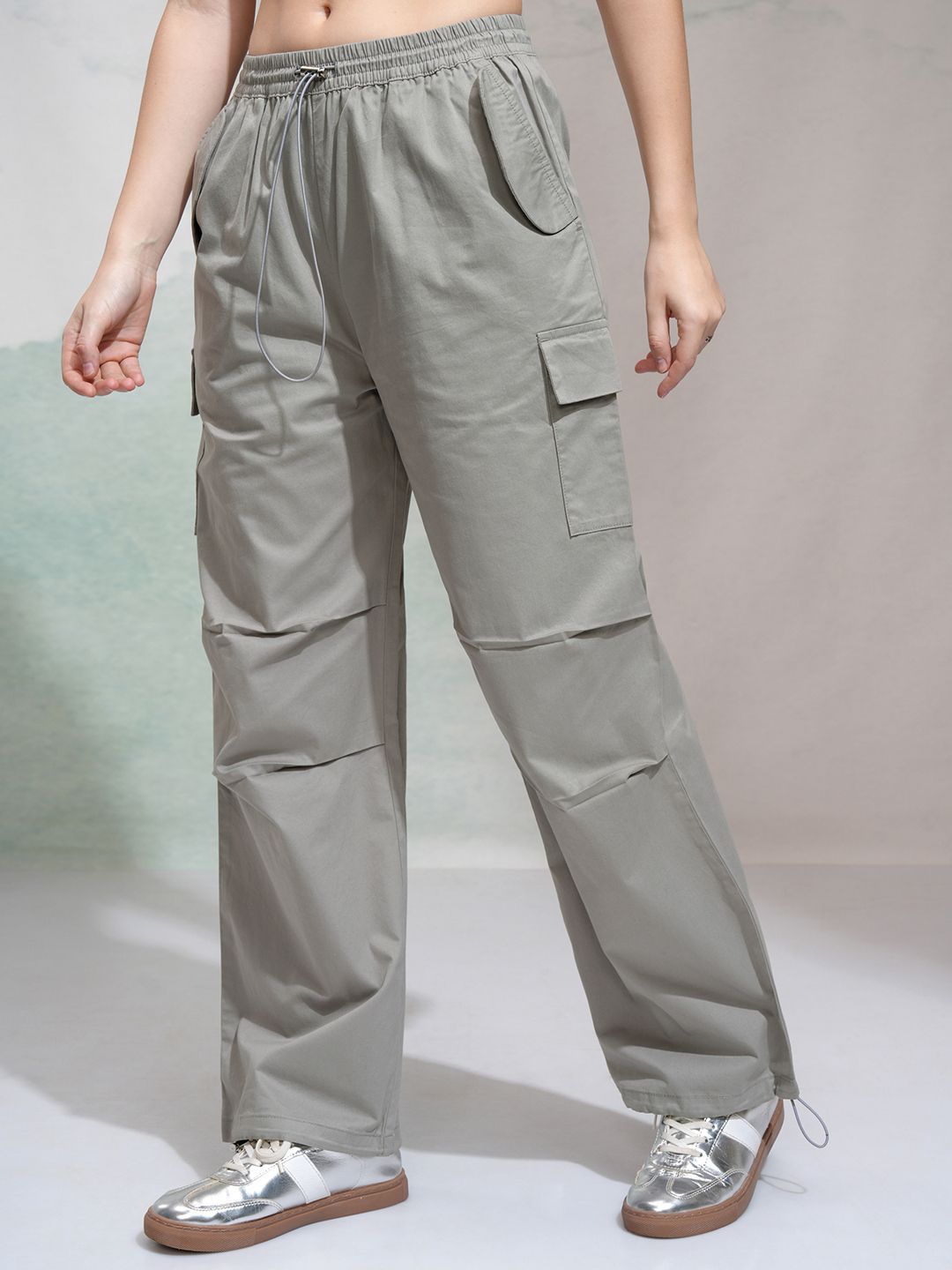 Street By Tokyo Talkies Women Mid Rise Straight Fit Trouser