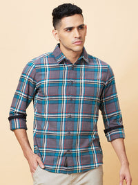 Being Human Men Slim Fit Tartan Checks Opaque Checked Casual Shirt