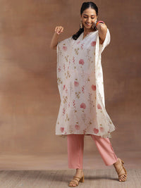 Libas Floral Printed Kimono Sleeves Tunic & Palazzo Co-Ords