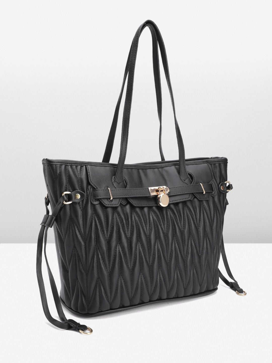 DressBerry Structured Quilted Shoulder Bag