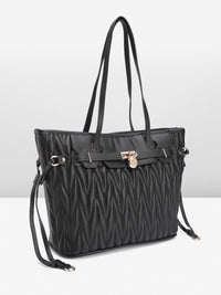DressBerry Structured Quilted Shoulder Bag
