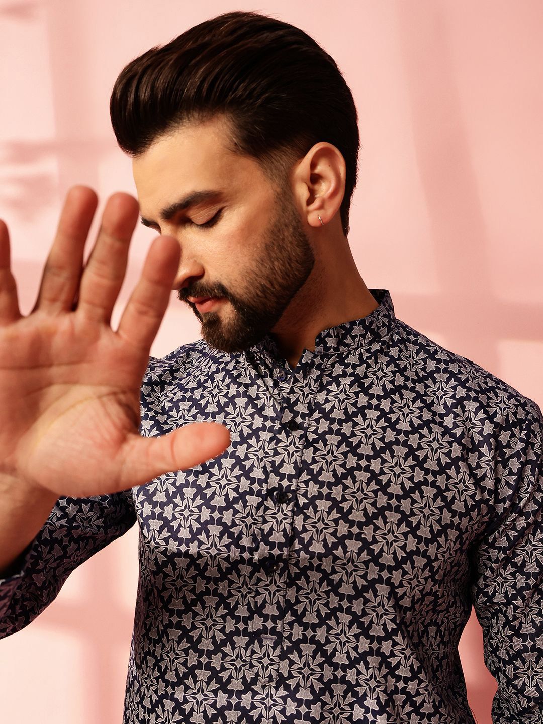 Anouk Men Floral Printed Regular Kurta with Pyjamas