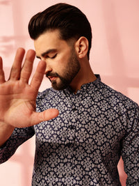 Anouk Men Floral Printed Regular Kurta with Pyjamas