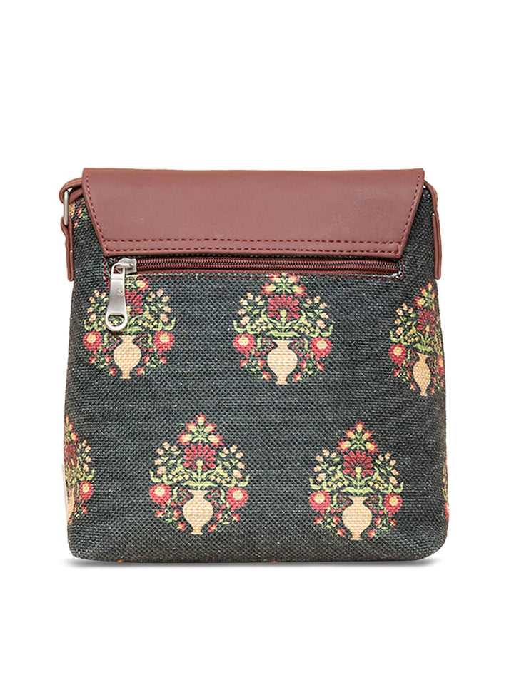 ZOUK Ethnic Motifs Printed Swagger Sling Bag