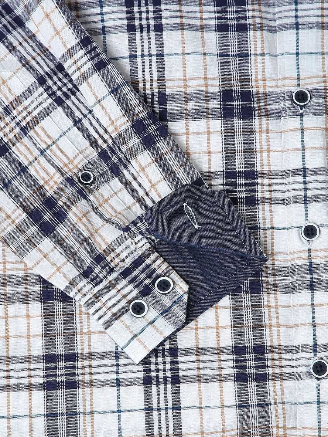 VASTRADO Men Classic Slim Fit Tartan Checks Opaque Checked Casual Shirt