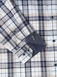 VASTRADO Men Classic Slim Fit Tartan Checks Opaque Checked Casual Shirt