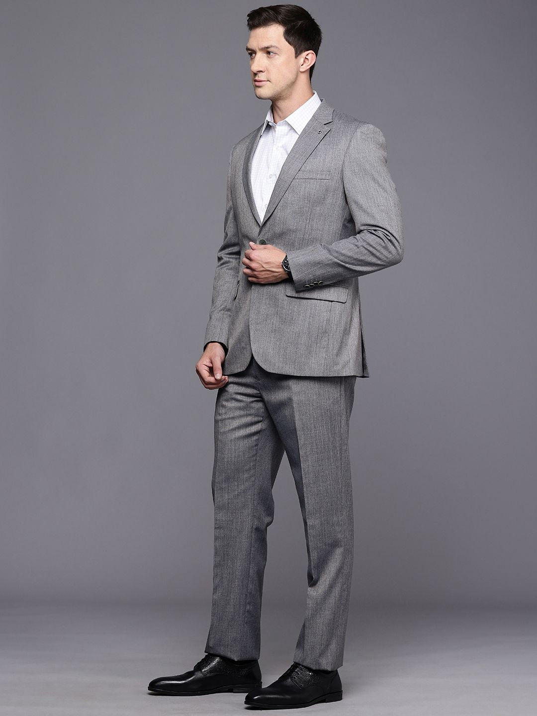 Raymond Contemporary Fit Notched Lapel Single-Breasted Formal 2 Piece Suits