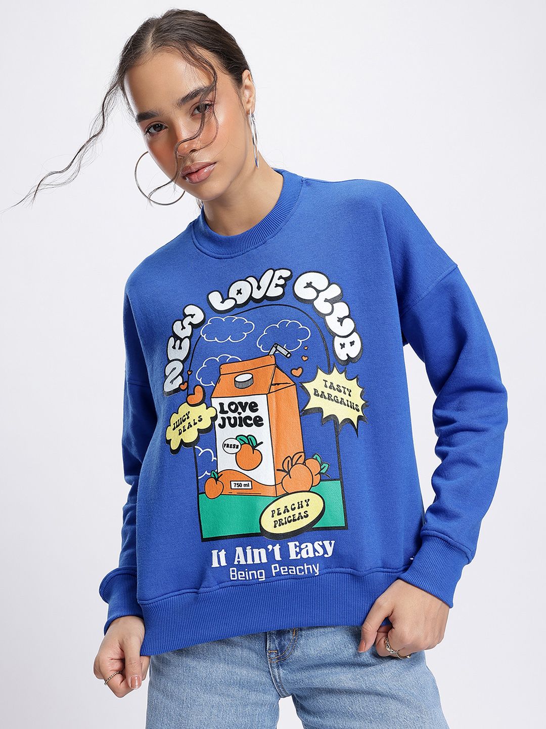 DressBerry New Love Club Graphic Sweatshirt