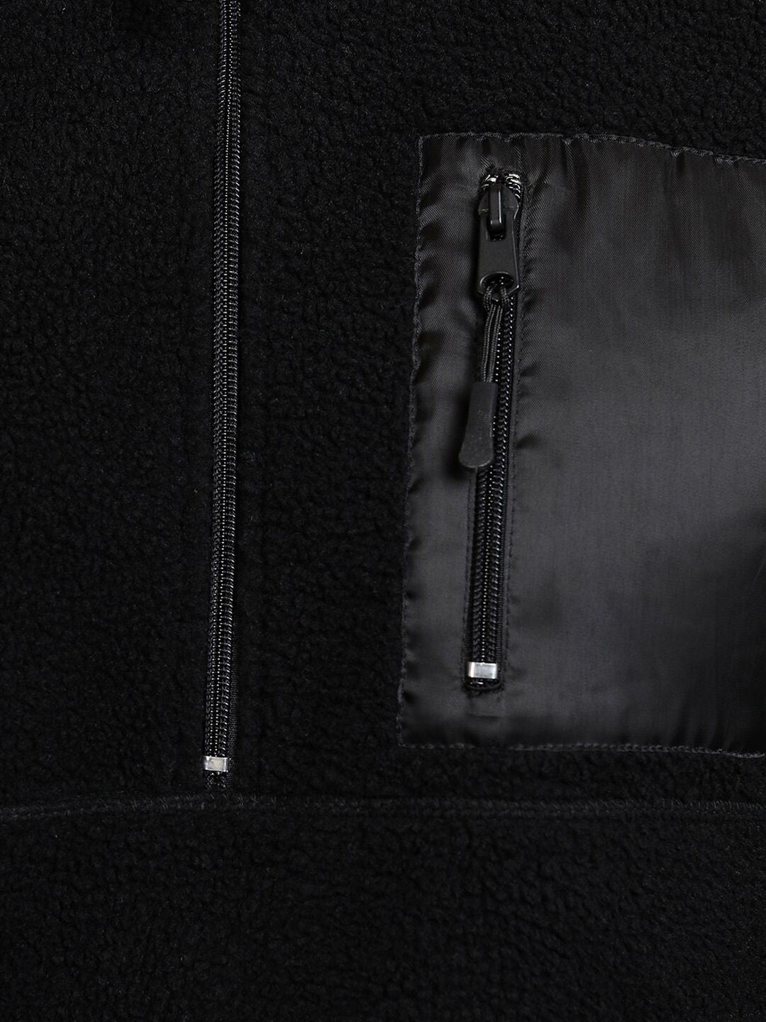HIGHLANDER Black Mock Collar Pullover Sweatshirt