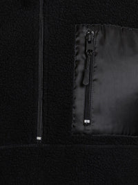 HIGHLANDER Black Mock Collar Pullover Sweatshirt