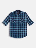 Monte Carlo Boys Tartan Checked Casual Smart Fit Shirt