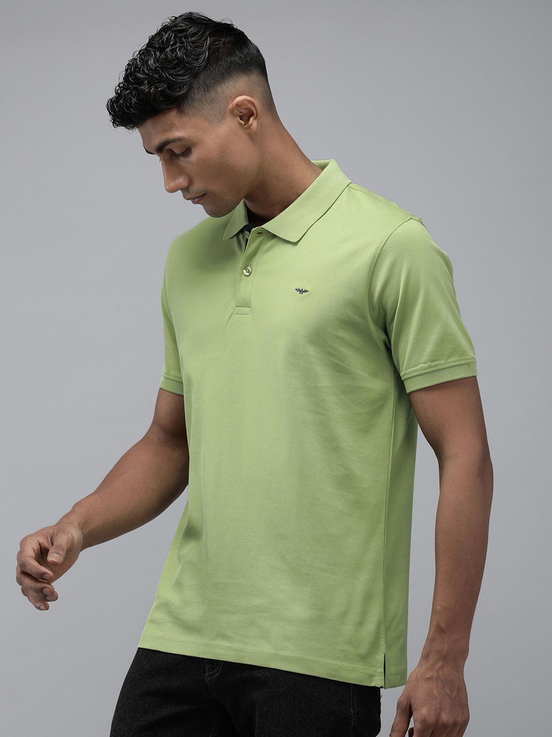Park Avenue Polo Collar Pure Cotton Slim Fit T-shirt