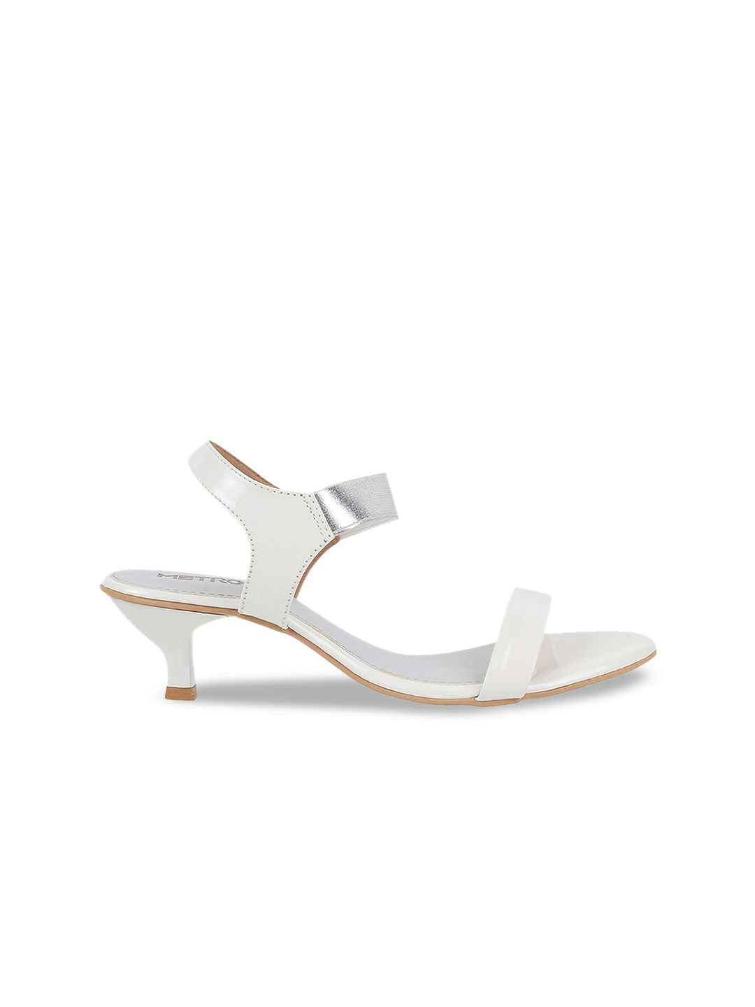Metro Women Colourblocked Casual Kitten Heels