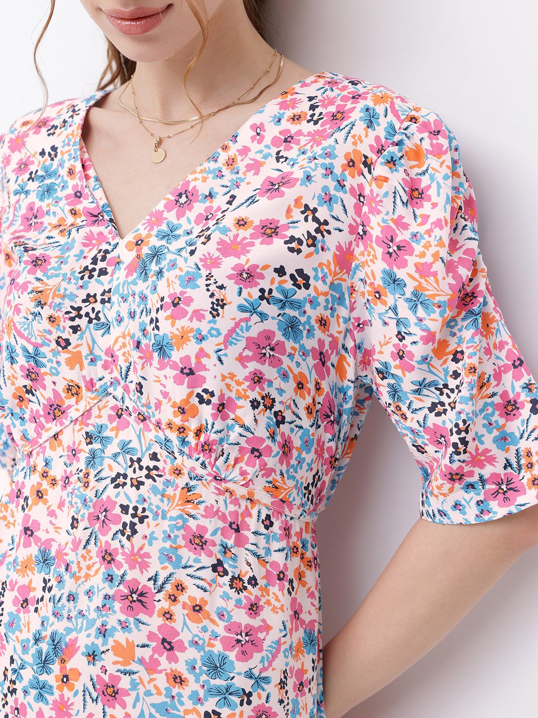 DressBerry Floral Paradise A-Line Mini Dress