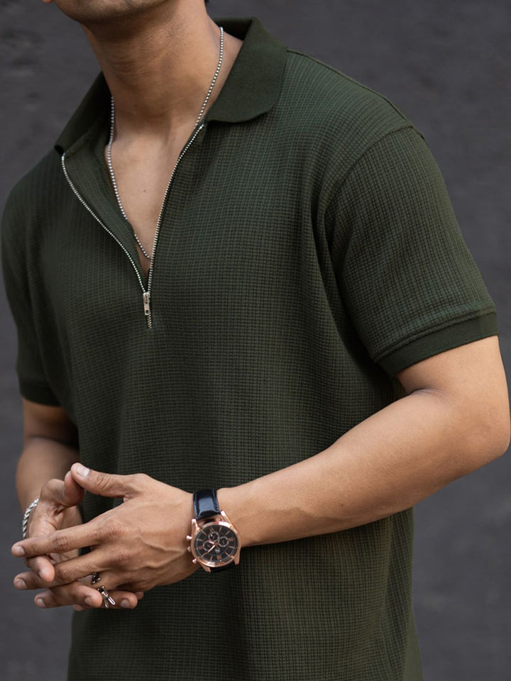 Powerlook Men V-Neck Pockets T-shirt