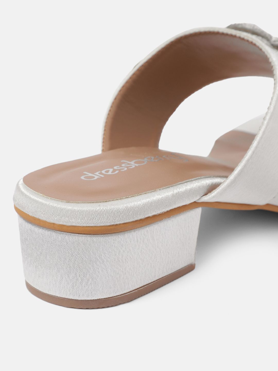 DressBerry Embellished Comfort Sandals with Floral Accent