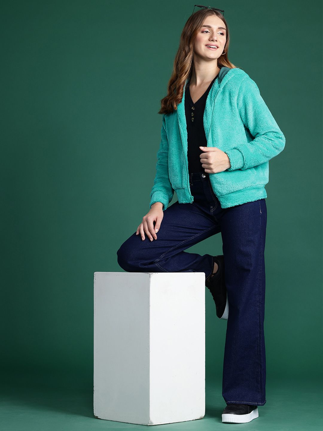 DressBerry Hooded Fleece Jacket