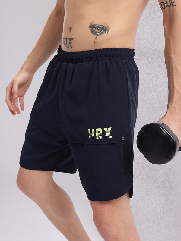 HRX by Hrithik Roshan Men Brand Logo Print Mid-Rise Training Shorts