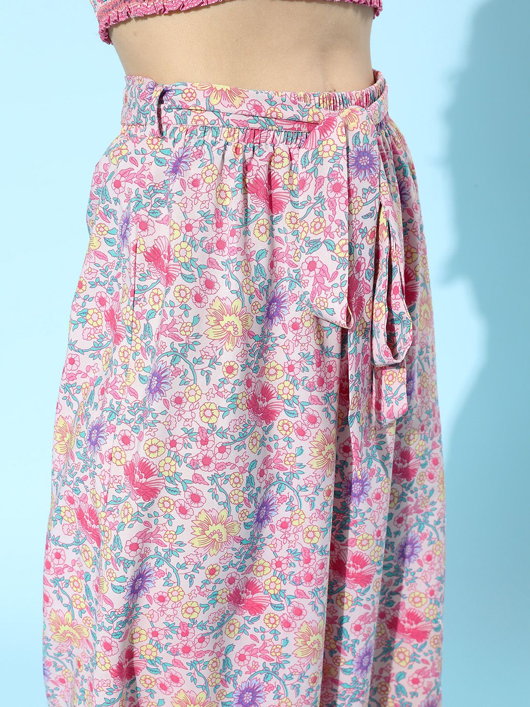 Berrylush Women Pretty Pink Printed Jumpsuit