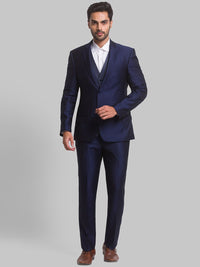 Park Avenue Men Single Breasted Slim Fit 3-Peice Formal Suit
