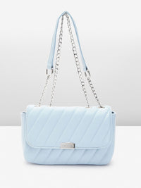 Lino Perros Structured Sling Bag with Quilted Detail