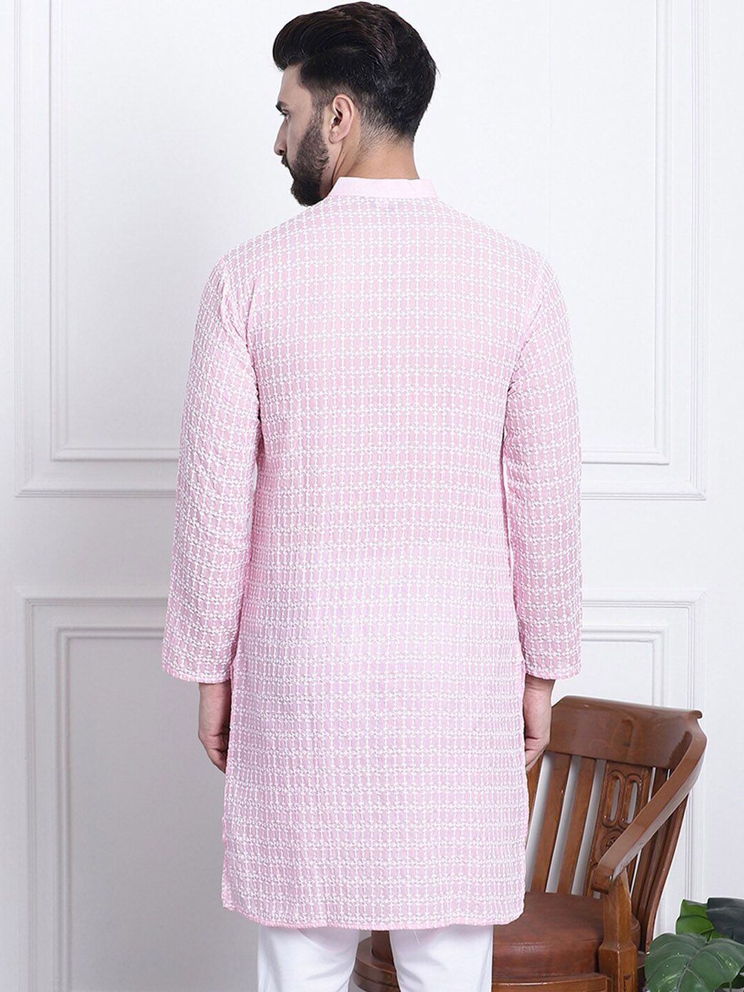 SOJANYA Ethnic Motifs Embroidered Pure Cotton Kurta
