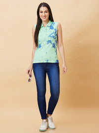 Being Human Abstract Printed Polo Collar Slim Fit T-shirt