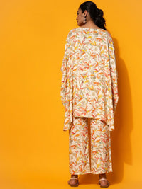 Libas Printed Kaftan & Palazzos Co-Ords Set