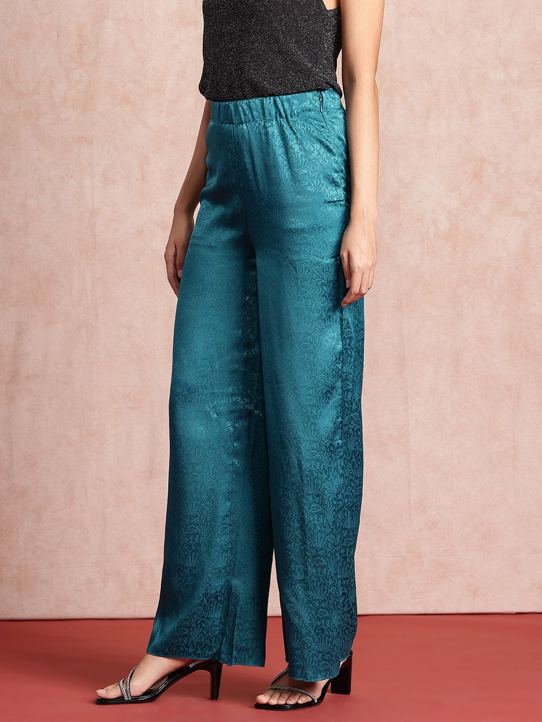 all about you Women Floral High-Rise Trousers