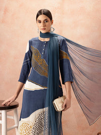 all about you Printed Regular Kurta With Palazzos & Dupatta