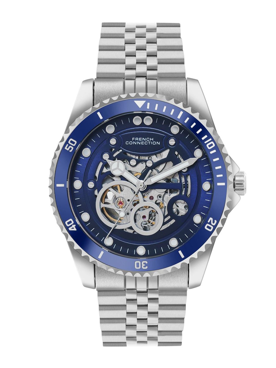 French Connection Men Skeleton Dial Analogue Automatic Motion Watch FCA19USM