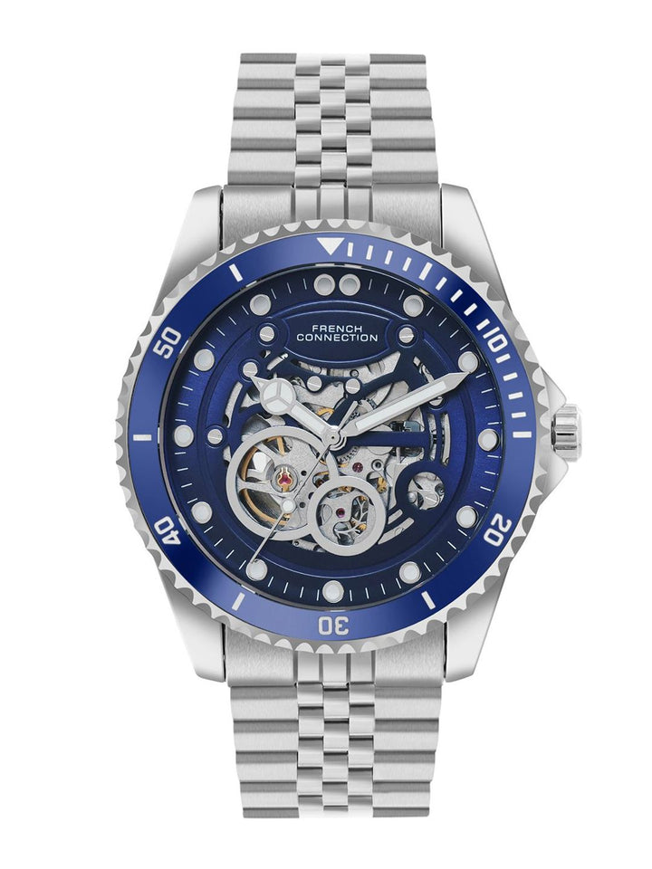 French Connection Men Skeleton Dial Analogue Automatic Motion Watch FCA19USM