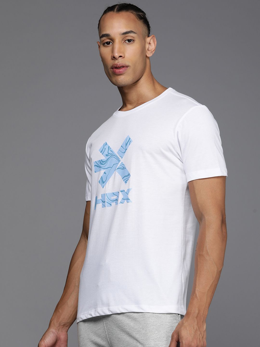 HRX by Hrithik Roshan ATHFLOW Brand Logo Printed T-shirt