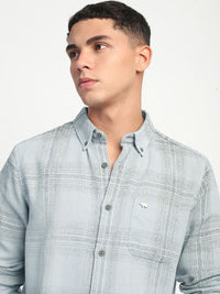 THE BEAR HOUSE Men Slim Fit Tartan Checks Opaque Checked Casual Shirt