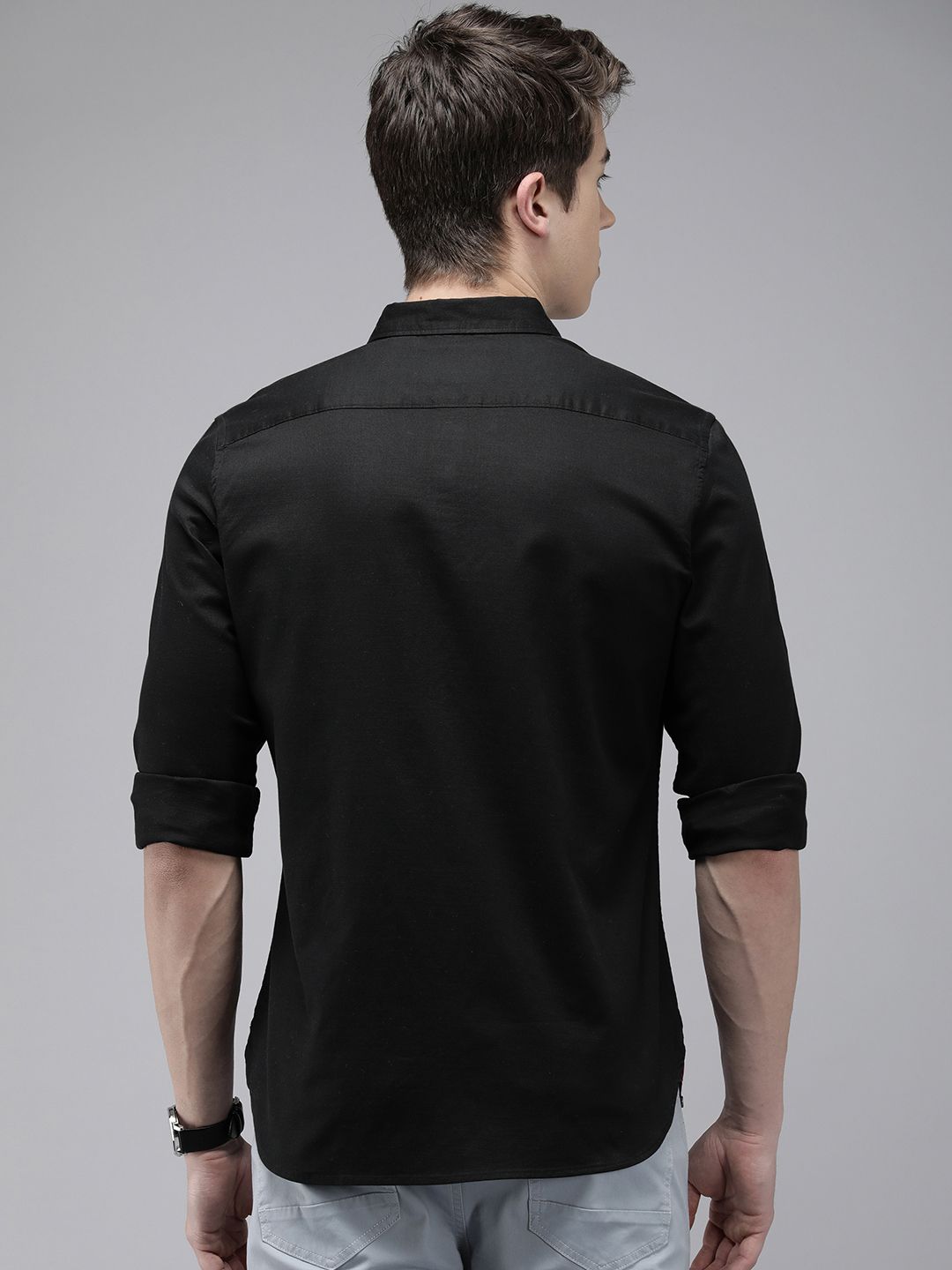 THE BEAR HOUSE Men Slim Fit Opaque Casual Shirt