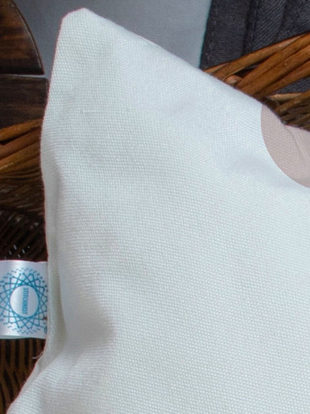 STITCHNEST Blue & White Set of 2 Abstract Rectangle Cushion Covers