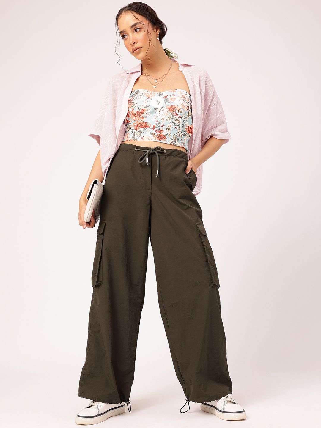 DressBerry Women Whirl Win Parachute Trousers