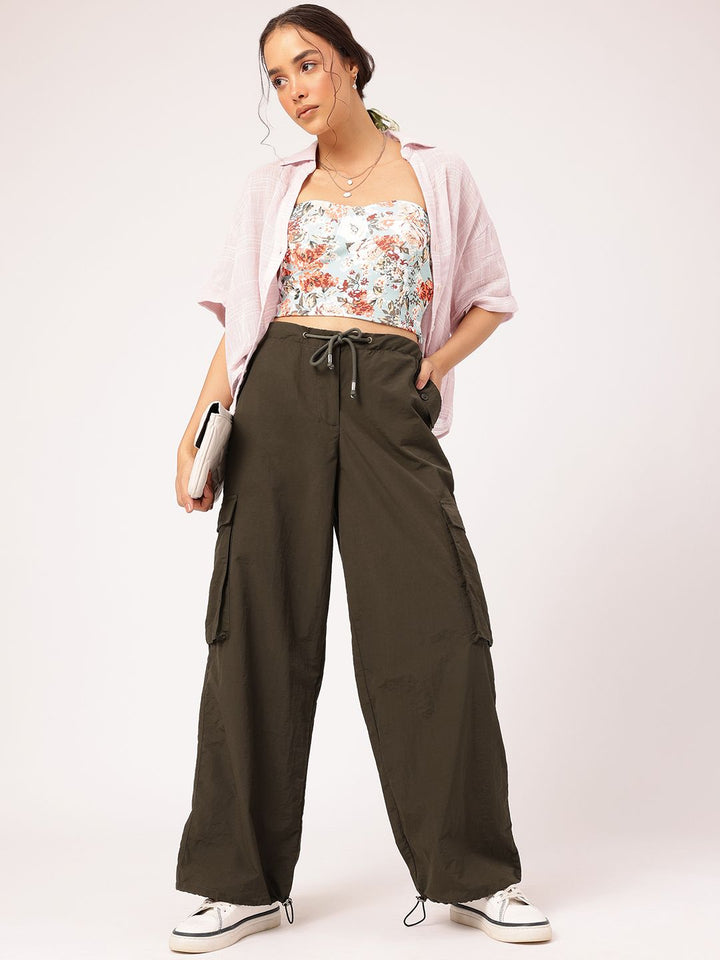 DressBerry Women Whirl Win Parachute Trousers