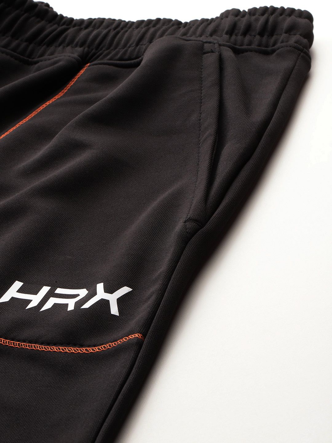HRX by Hrithik Roshan Men Brand Logo Printed Detail Mid-Rise Rapid-Dry Training Joggers