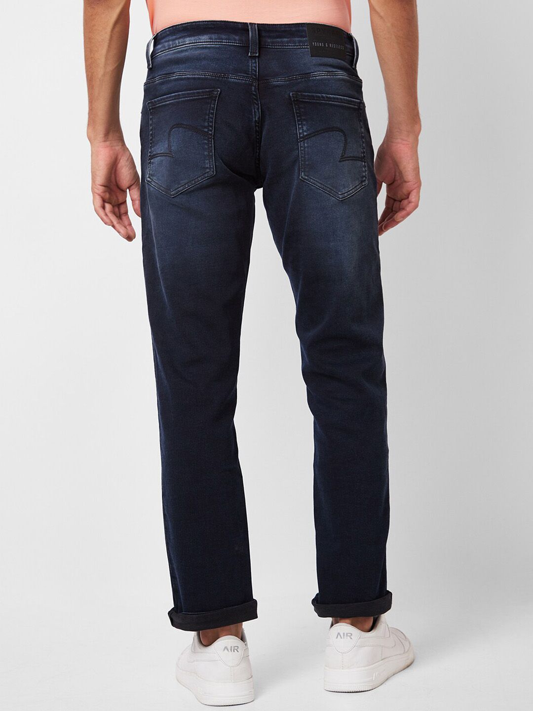 Lelaki Spykar Santai Fit Light Fade Jeans Regangan